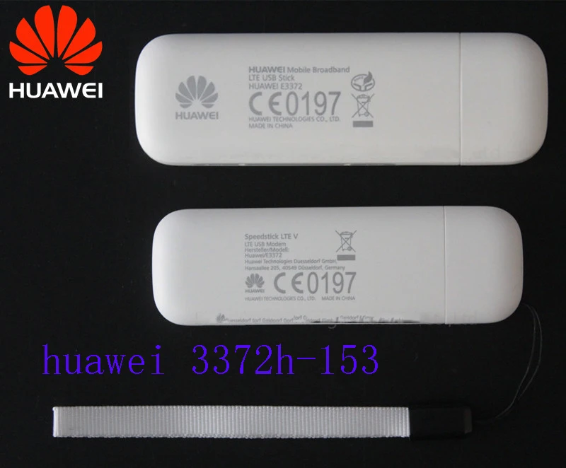 Разблокированный huawei E3372h-153 LTE/4G 150 Мбит/с USB ключ + 35dbi 4g CRC9 антенна | Компьютеры и