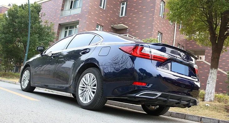 Для lexus ES250 Задний Спойлер ABS задний бампер диффузор защитные бамперы для lexus ES250 ES300 после хромированный край задний спойлер