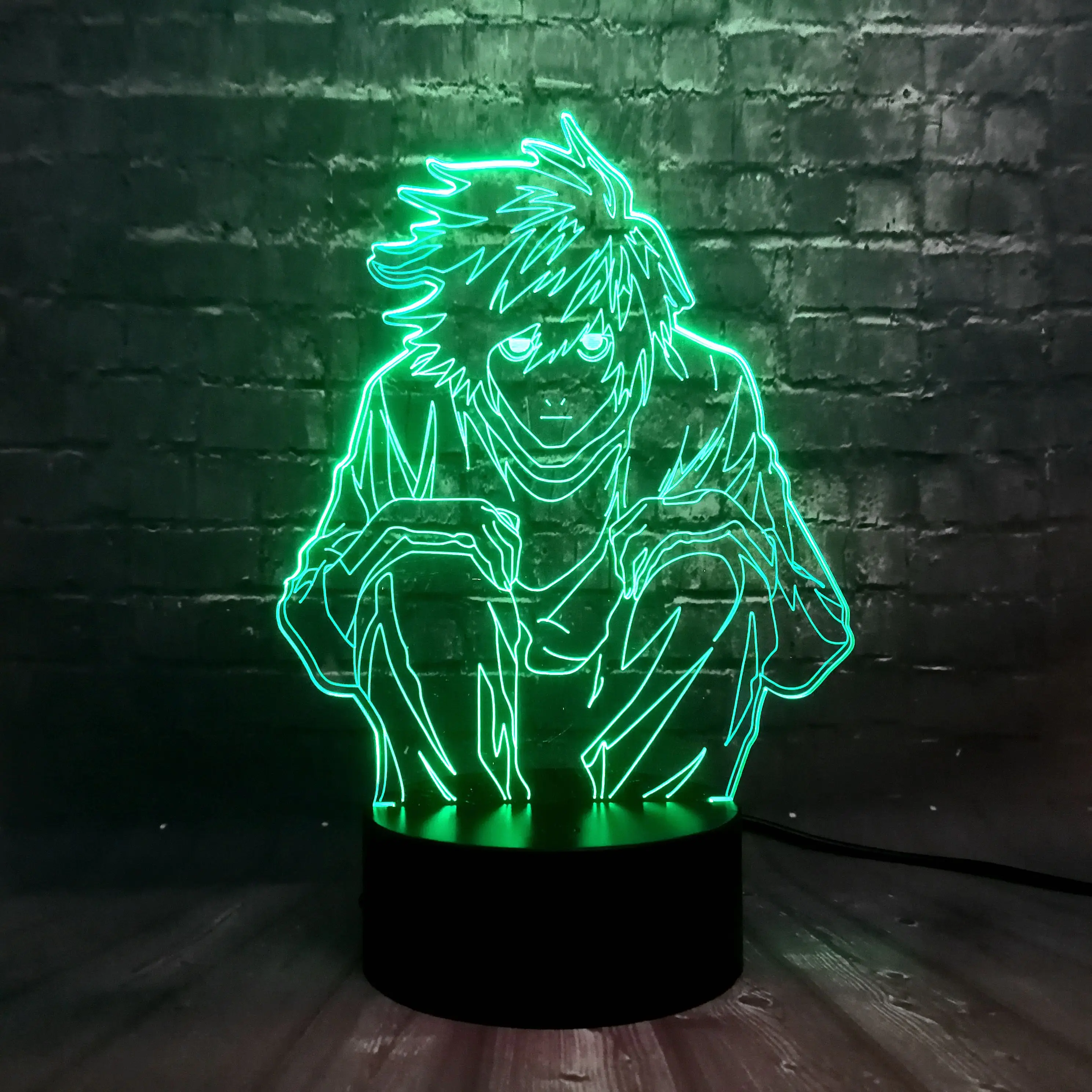 Японский комикс тема Death Note классная фигура L Lawliet креативный мультфильм ночник