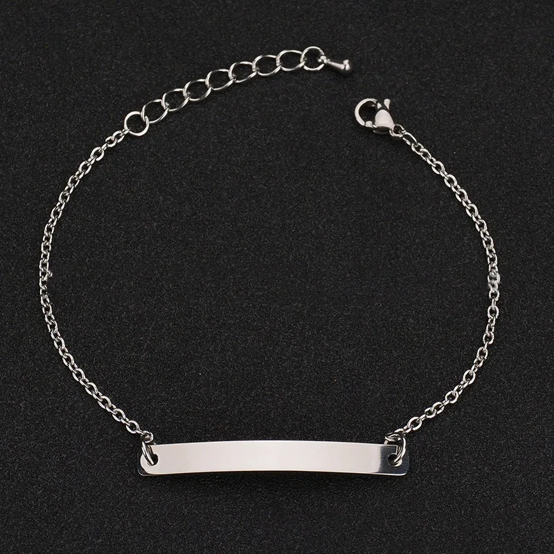 Модный простой браслет для мужчин и женщин пустой розовое золото/серебро Цвет