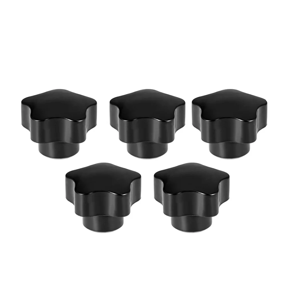 Uxcell Новые Горячие 5 шт. M6 M8 M10 M12 женские резьбовые гайки Зажимная ручка черная