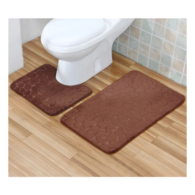 Бесплатная доставка комплект из 2 предметов светло-голубой коврик для ванной