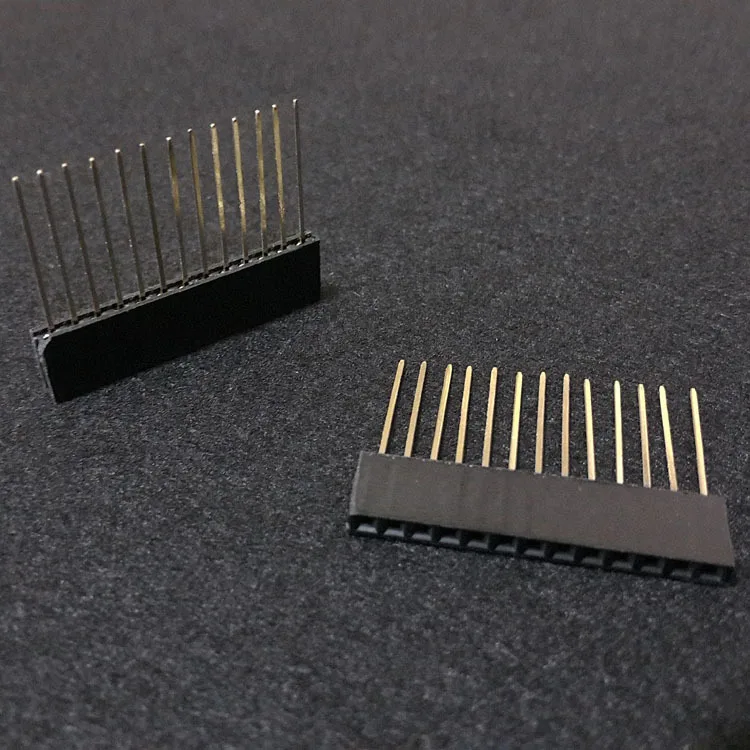 Hellotronics 50 шт./лот 8,5/0/10,5 мм 0,1 ''шаг 0.4U с позолотой укладки заголовок 1x13 стекируемые женский Заголовок