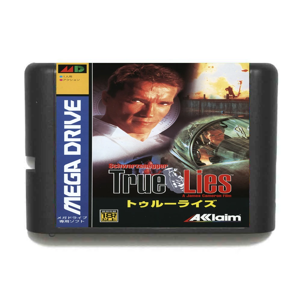 Настоящей лжи 16 бит MD карточная игра для Sega игры Mega Drive Genesis|Картриджи| |