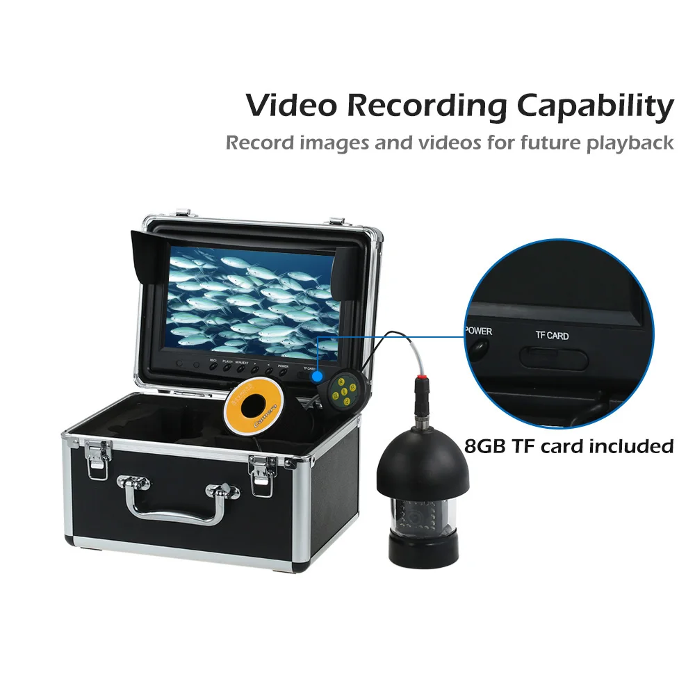 30 м подводная камера 1000TVL HD с поворотом на 360 градусов для рыбалки 18 шт.