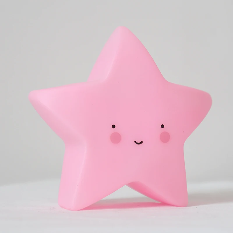 Stars Pink Облака, месяц звезды Солнце Новинка огни детская спальня люминесцентные игрушки декоративные огни для кормления Новинка лампа подарки - Цвет: Stars Pink