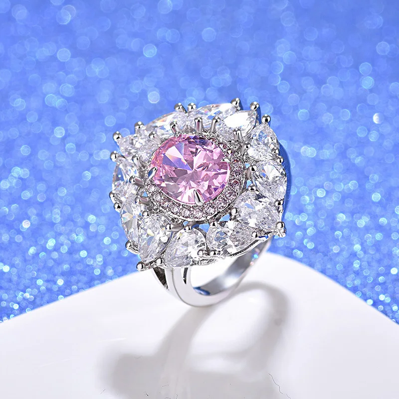 Свадебные Кольца для женщин квадратная имитация циркона Bague Bijoux Femme обручальное