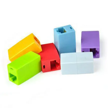 new 5pcs Cat6 RJ45 Gigabit Coupler Female Adapter Shielded For Keystone Panel Blue | Электроника