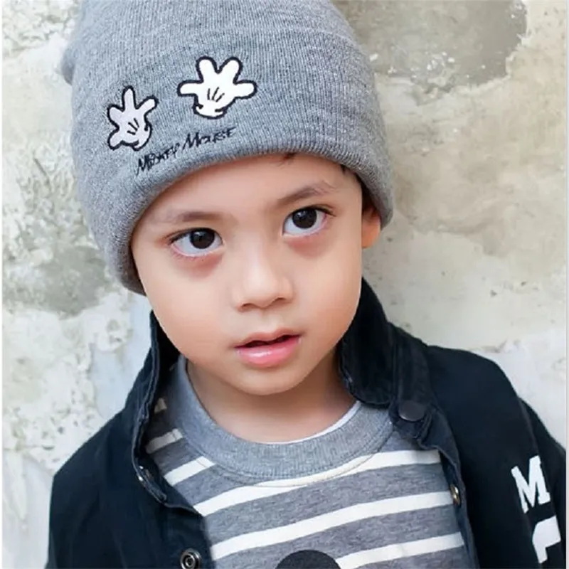 Модная осенне зимняя вязаная шапка для малышей хлопковая детская унисекс