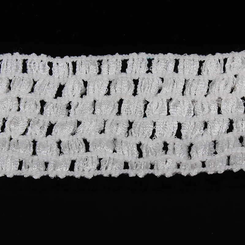 20 ярдов белая плетеная эластичная кружевная лента для отделки лент тесьма ленты