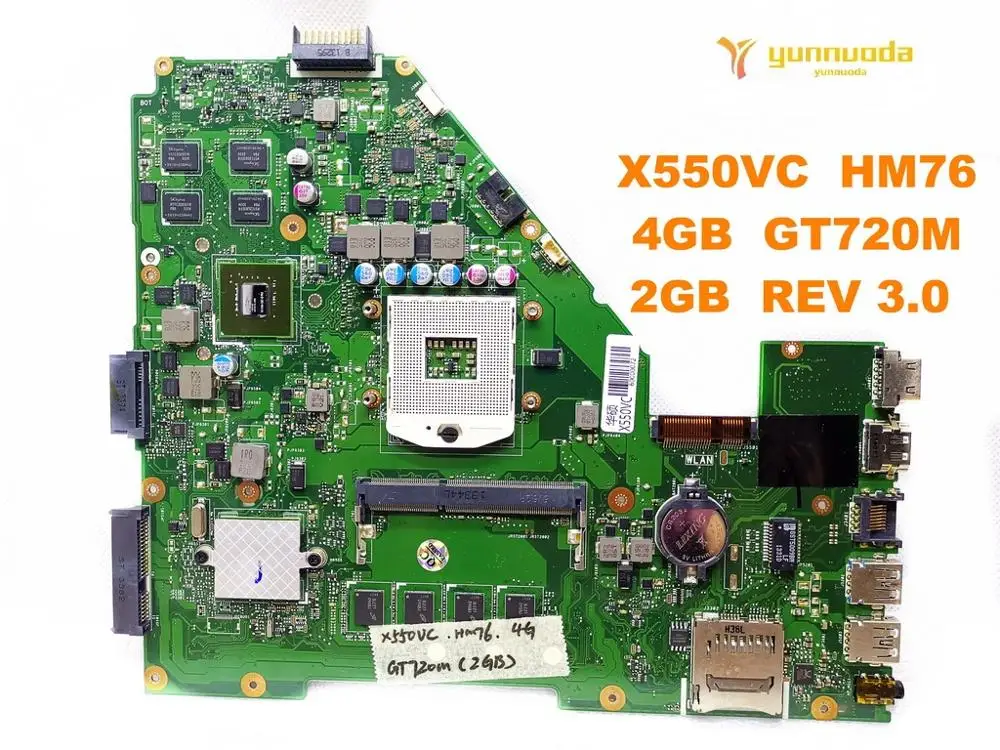 Оригинальная материнская плата для ноутбука ASUS X550VC HM76 4 Гб GT720M 2 REV 3 0