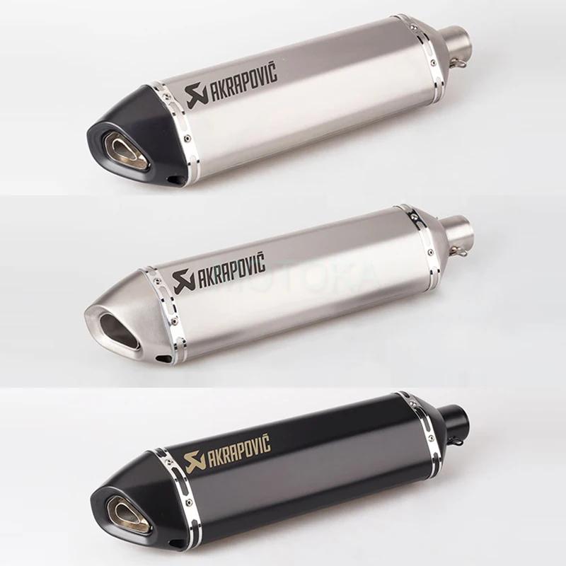 Универсальный 51 мм мотоцикл Akrapovic глушитель из нержавеющей стали глушитель для TMAX530 TMAX500 SV650 CB300R CBR300R GSX250R