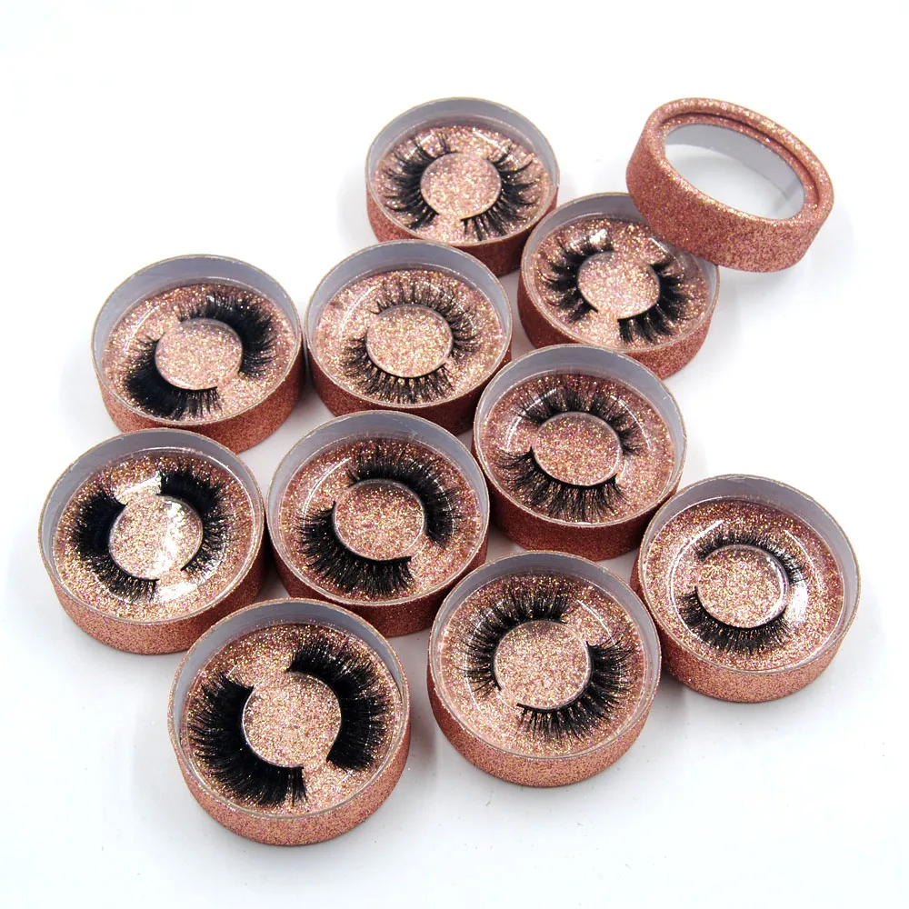 1 пар/кор. 3D норковые ресницы натуральные длинные мягкие роскошные розовое золото