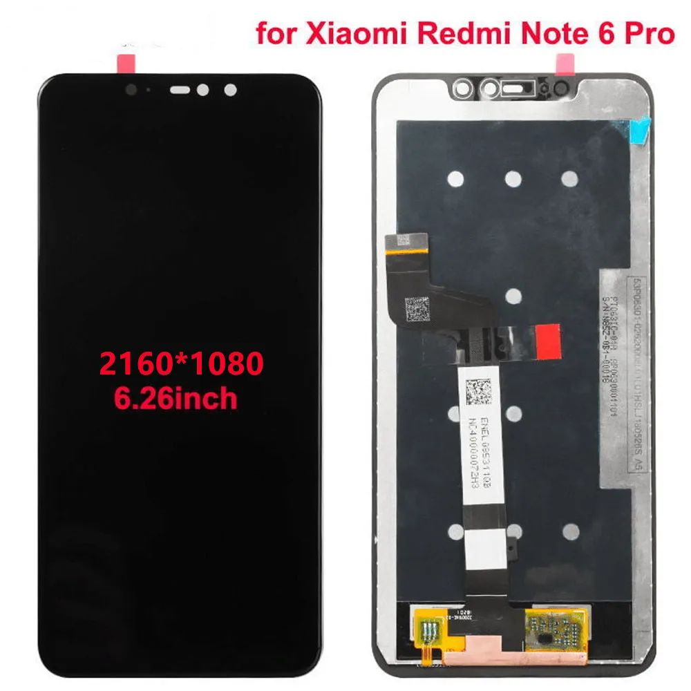 ЖК дисплей Сенсорный экран + дигитайзер для Xiaomi Redmi Note 6Pro Дисплей Полное собрание