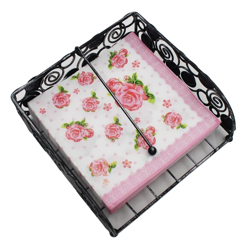 20 шт./упак. 33*33 см вечерние салфетки на день рождения с кольцом бумажные свадебные