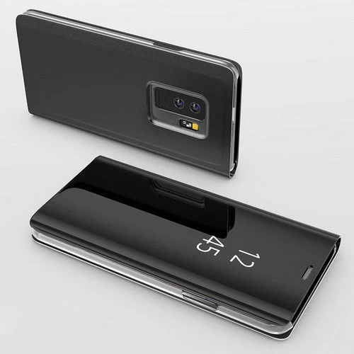 Black Умный зеркальный чехол для samsung Galaxy Note 10 плюс J5 J7 S10 плюс S8 S9 A30 A50 A70 J3 J5 J7 J2 J5 J7 премьер-чехол для телефона - Цвет: Black