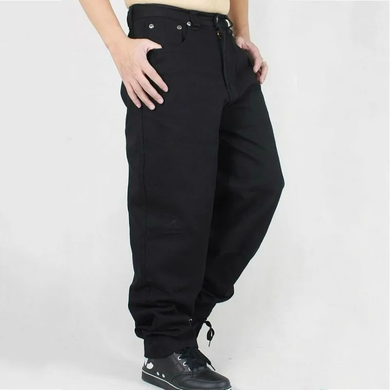 Модные женские джинсы в стиле хип-хоп мужские новые свободные джинсовые брюки с