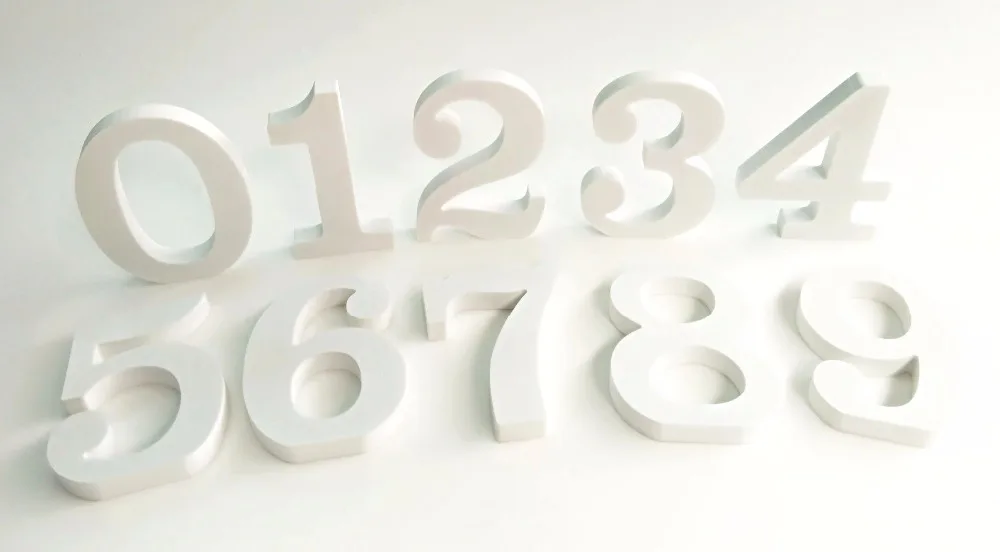 2017 Новый стиль 10 см Искусственный деревянный белый буквенный