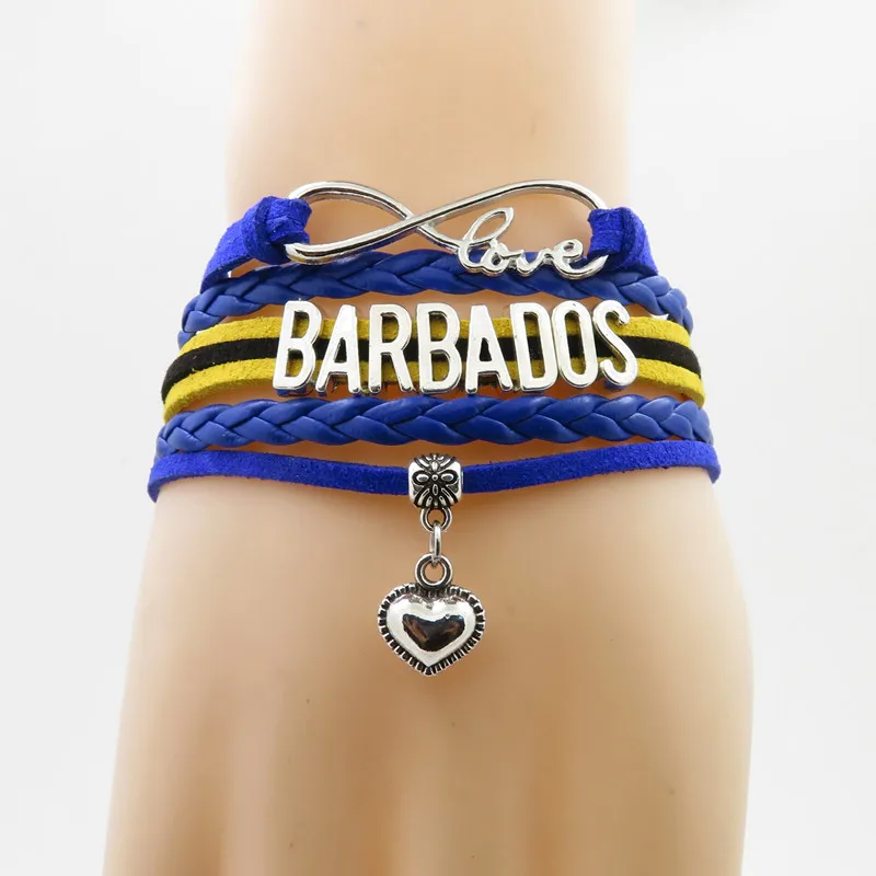 Браслет infinity barbados браслет с сердечком браслеты в виде страны модные из бардоса