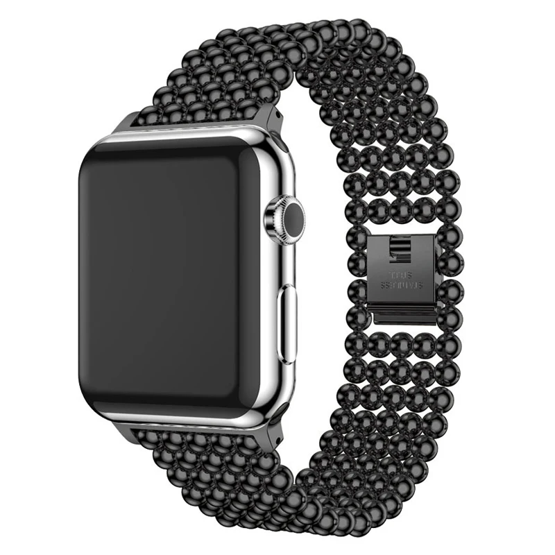 Ремешок из нержавеющей стали для часов Apple Watch 5 4 3 2 ремешок 38 мм 42 мм Серия 1 2 3 4 женский ремешок практичный очаровательный iWatch 4 3 ремешок