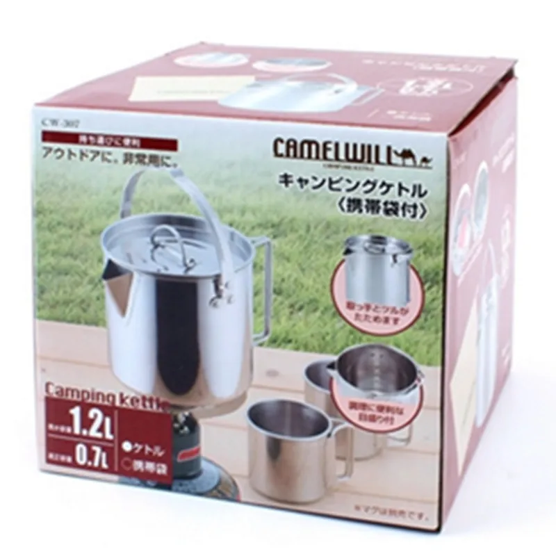 1.2L Кемпинг подвесной горшок посуда для похода на открытом воздухе кухонный Пеший