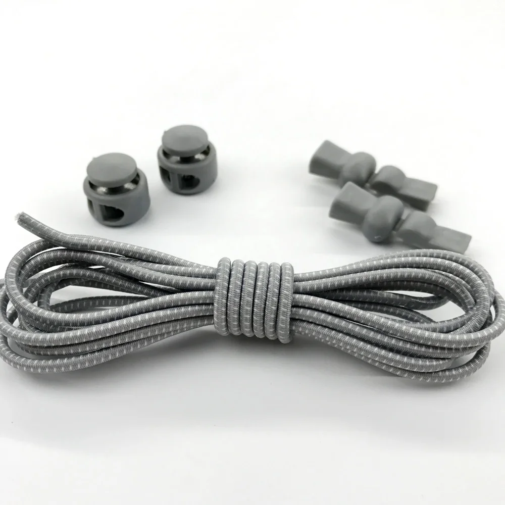 light grey 16 цветов, модная мужская и женская спортивная обувь для бега, шнурки для бега, эластичная обувь с кружевом, все кроссовки, подходят на ремешке - Цвет: light grey