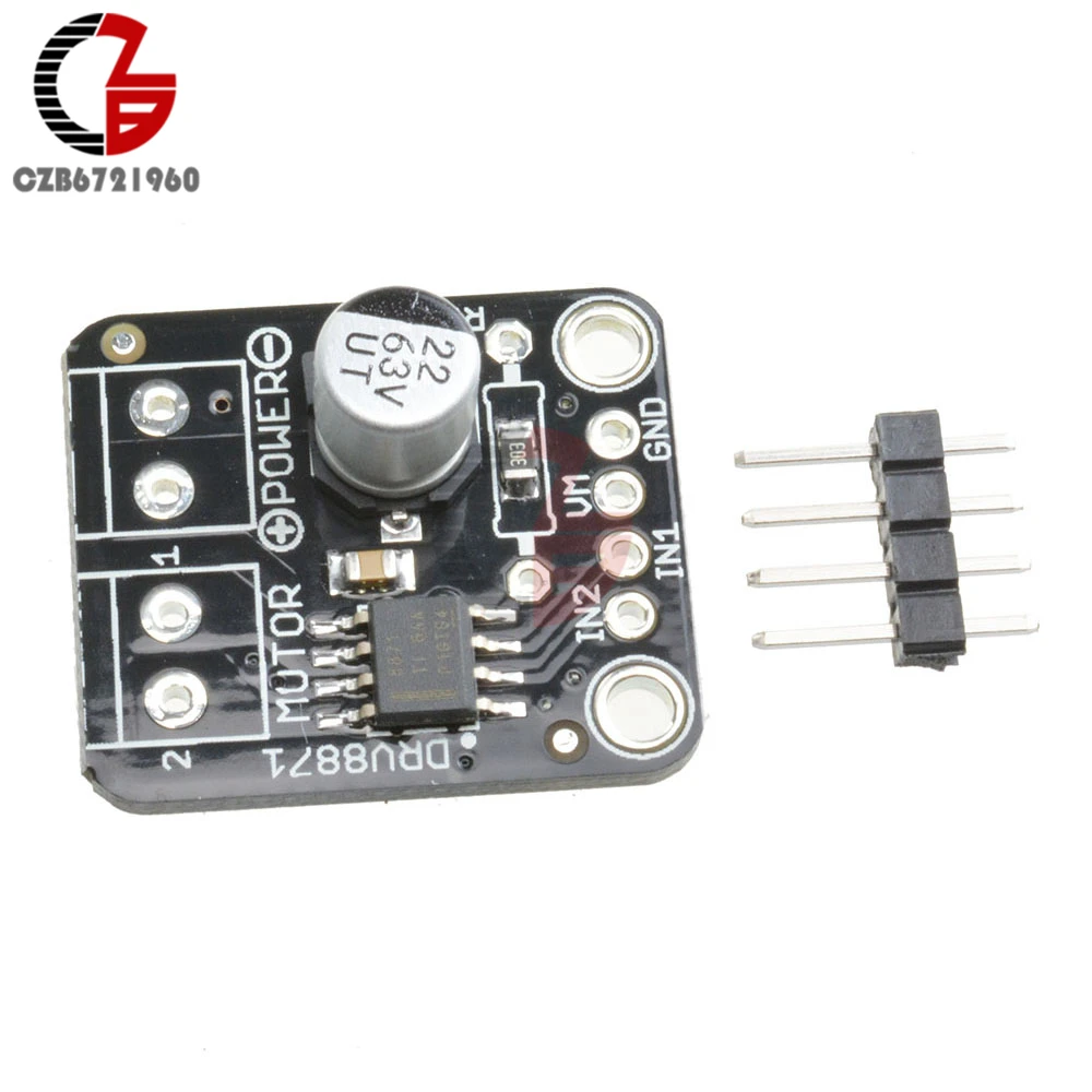 3.6A DRV8871 PWM h-мост щеткой DC двигатель драйвер модуль 6,5-45 в пониженного напряжения перегрузки по току тепловой защиты для Arduino принтера