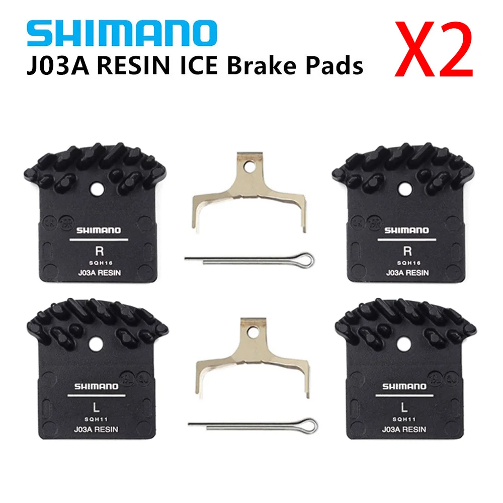 J03A 2 SET SHIMANO J04C Ice Tech металлические MTB/велосипедные дисковые Тормозные колодки-с охлаждающими ребрами - Цвет: J03A 2 SET