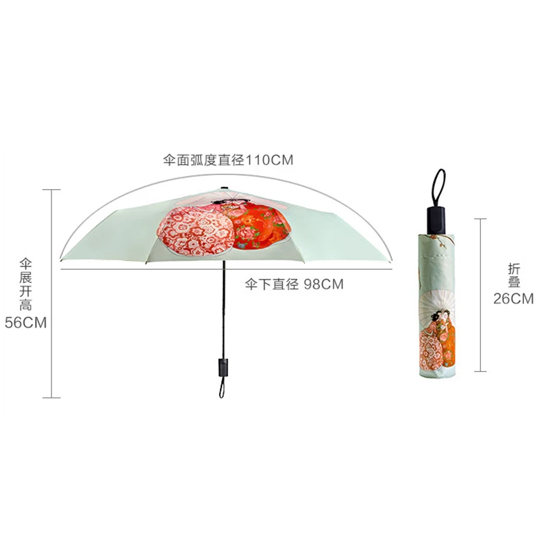 

YADA Girlfriends Charms DIY Umbrella Rain Women uv High Quality Umbrella For Womens Windproof Folding Friendship Umbrellas YS102