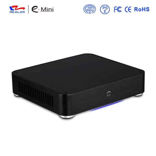 Realan алюминий Mini ITX случае E W44 тонкий HTPC Настольный компьютер без источника