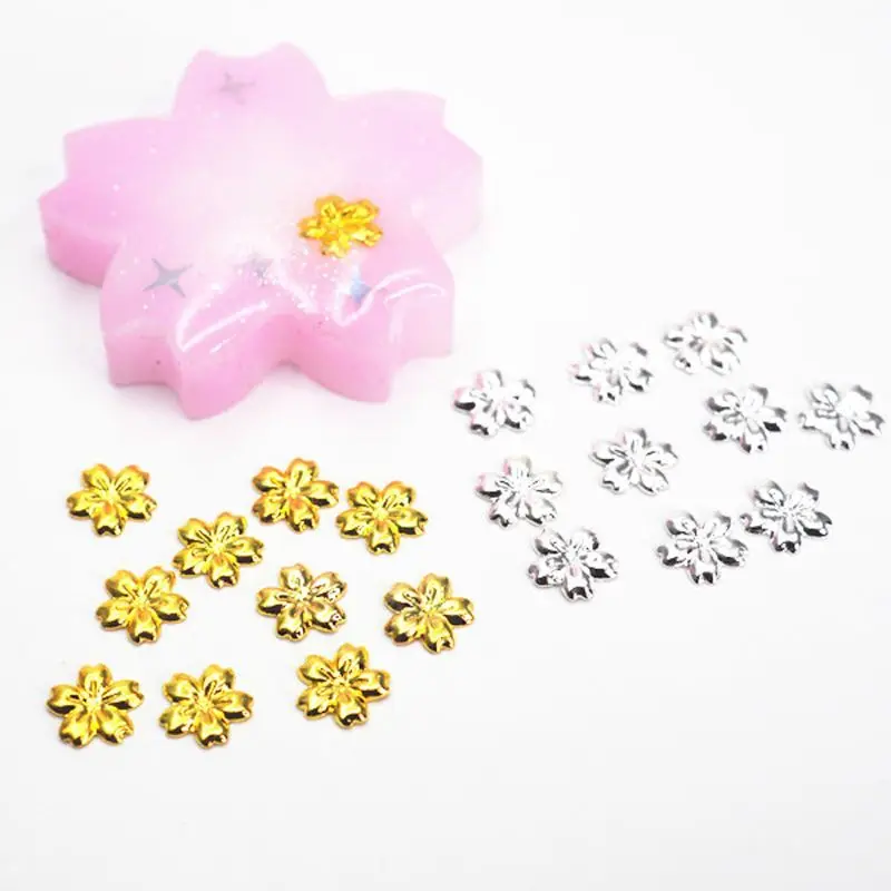 100 шт Вишневый цветок рамка для ювелирных изделий УФ Смола очарование заполнения