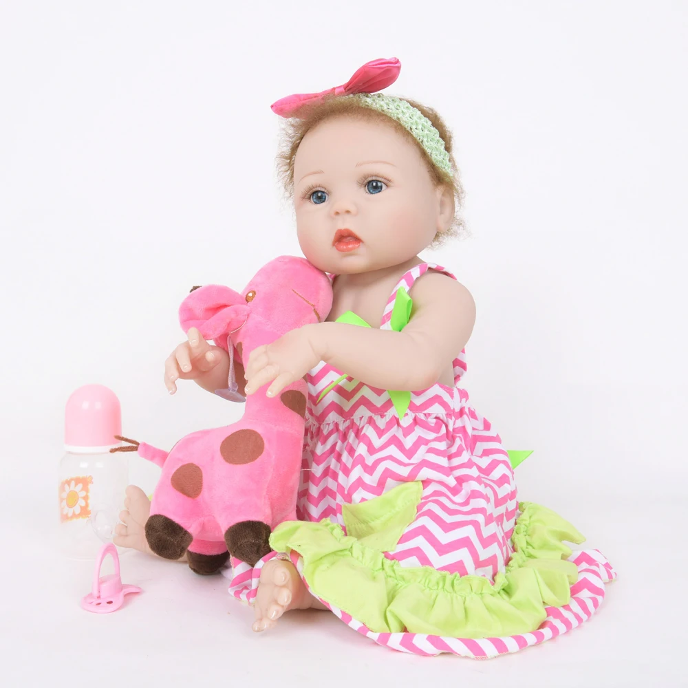 22 &quot55 см куклы Reborn полностью виниловые реалистичные детские DIY Brinquedos Фигурки