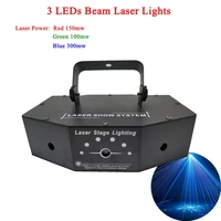 new modern dj equipment rgb full color scan 3 lens beam laser lights dmx512 professional christmas party stage laser lighting