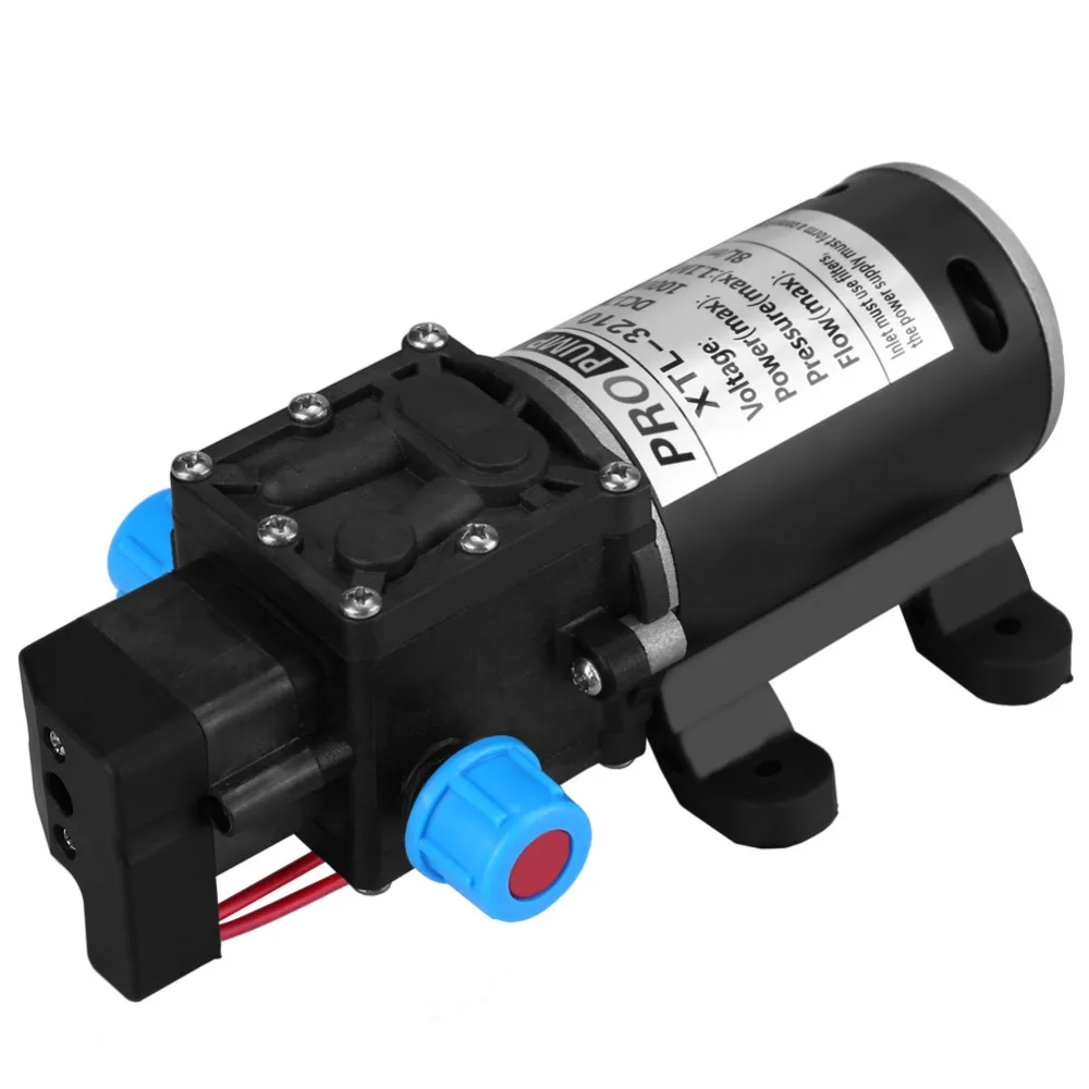 DC 12V 100W Мембранный Водяной насос небольшой безопасный самовсасывающий высокого