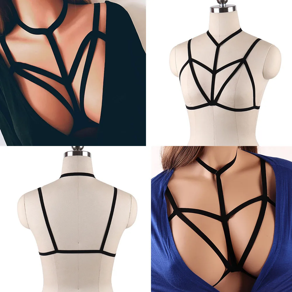 Для женщин сексуальный бандаж нижнее бельё полые портупея с ремнями клетка