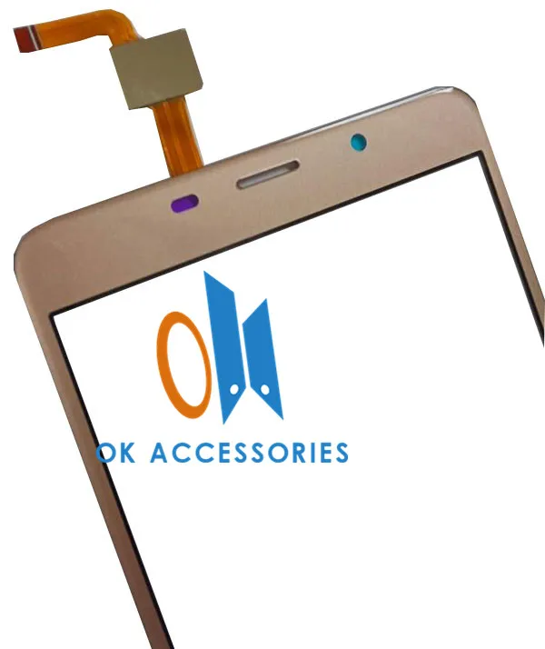 Высококачественная панель сенсорного экрана для Leagoo M8 Pro стекло золотого цвета с