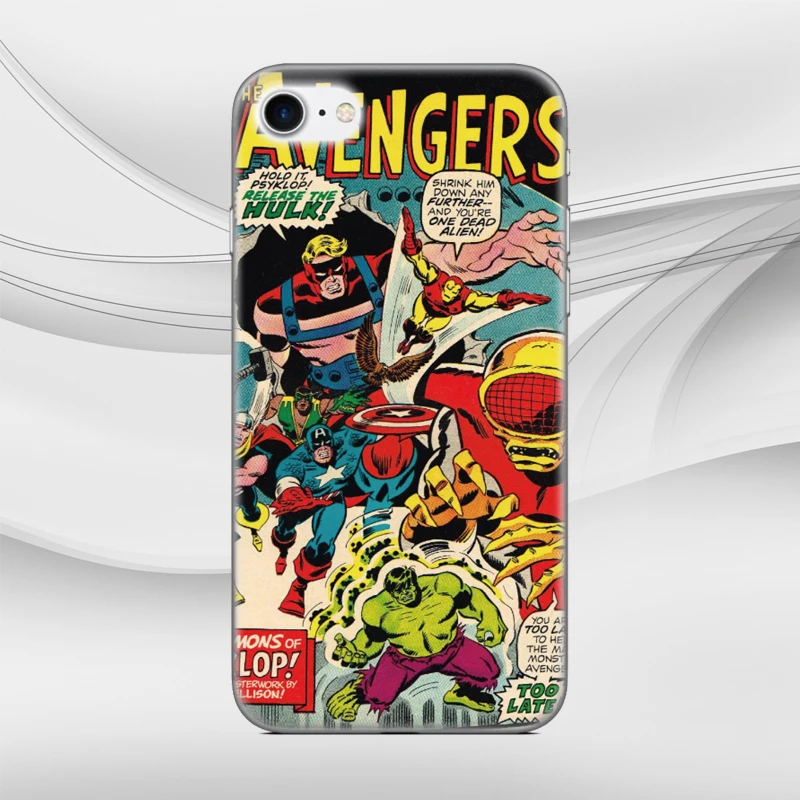 Герой комиксов Marvel Оболочка Чехол для iphone X XR XS MAX 5 5S SE 6 6S 7 8 9 Plus для iPod Touch 5 6 Чехол для телефона Coque Чехлы бамперы