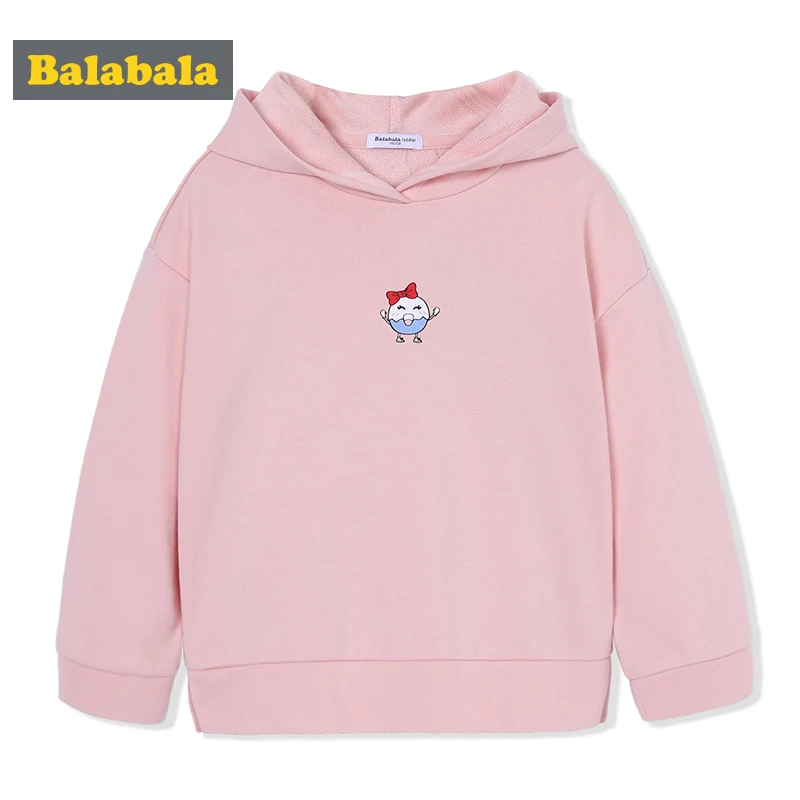 Balabala Толстовка худи для девочек топы корректирующие мультфильм 2018 детская