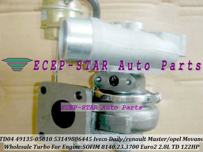 TF035 49135 05010 4913505010 53149706445 99466793 500321799 турбо для Renault Movano Opel Vauxhall 8140.23.3700 122HP