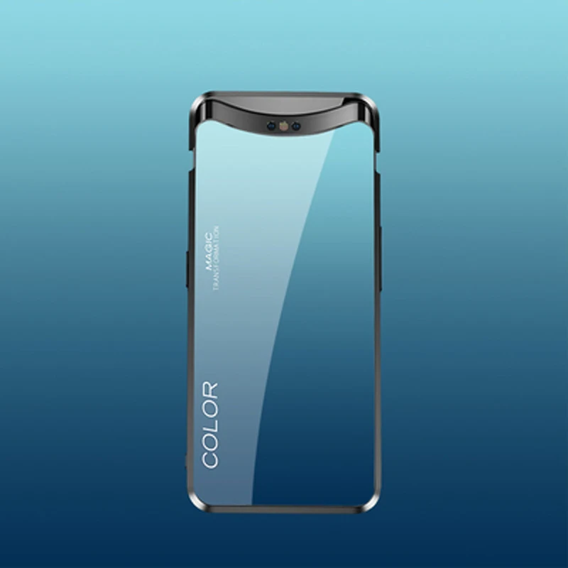 Задняя крышка из закаленного стекла для OPPO FindX 6 4 дюйма красного синего цвета Find