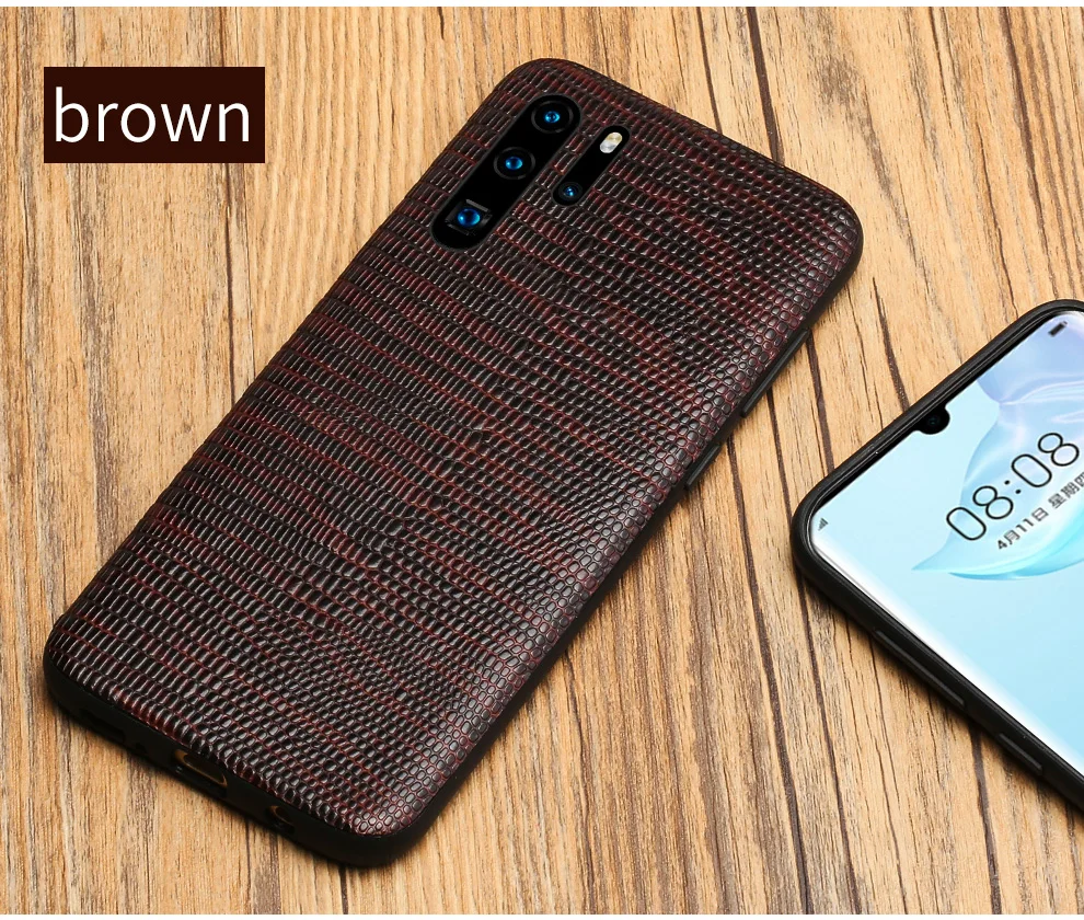 Натуральную кожу текстура под ящерицу чехол для huawei P30 pro Lite 360 полная защита чехол для коврики 20 P20 Pro Lite Honor 8X 20 Pro 10 Huawei Y9 Y7 P SMART, Mate 20 lite, P30 Lite P20 Lite, P30 Pro P20 Pro