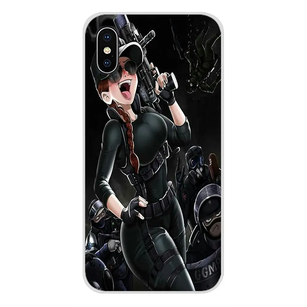 Силиконовый чехол для телефона rainbow six siege characters Apple iPhone X XR XS MAX 4 4S 5 5S 5C SE 6 6S 7 8 Plus ipod