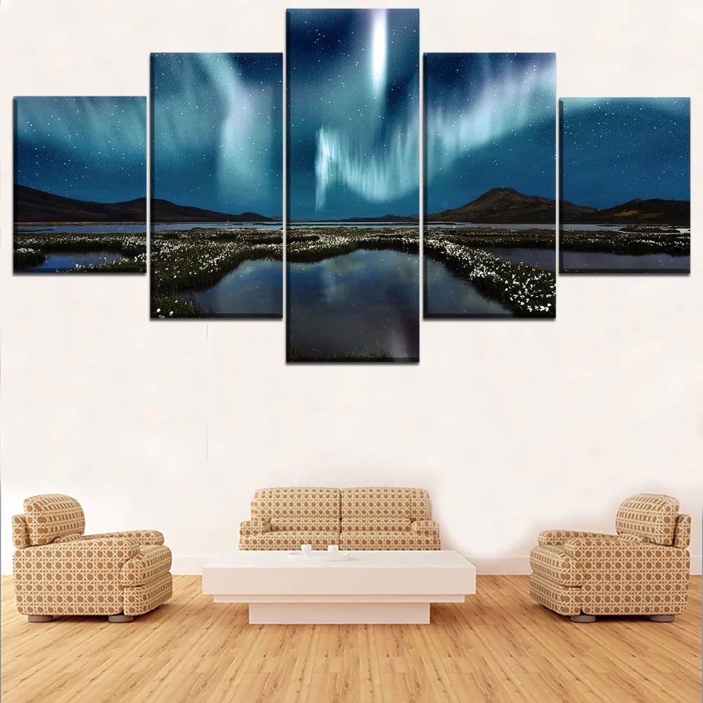 Плакаты на холсте с HD печатью домашний декор искусство модульная живопись 5 шт.