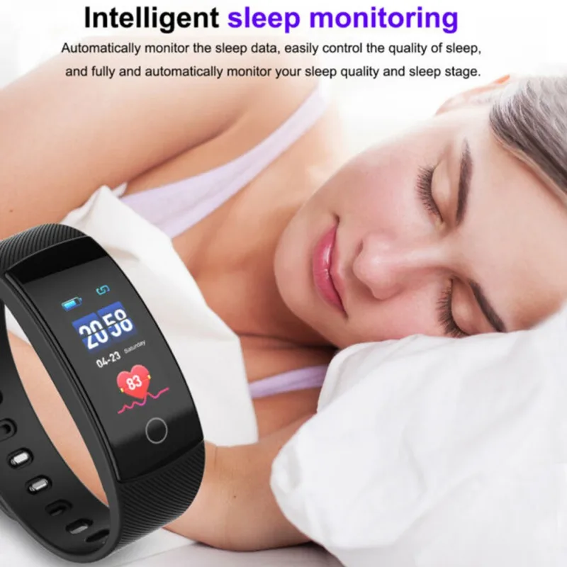 Умный Браслет QS80 PLUS с цветным экраном умные часы Bluetooth спортивные уличные