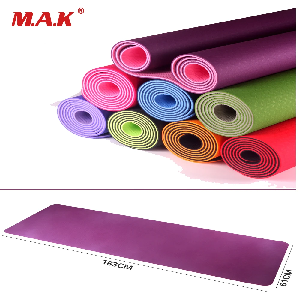 

8 Color TPE Yoga Mat Anti Slip Sports Fitness Exercise Pilates Gym For Beginners Environmental Fitness Gymnastics Mats