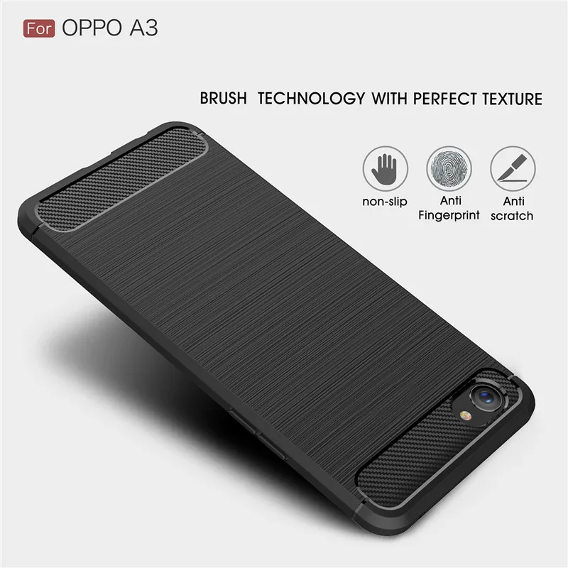 Для подходящего чехол s OPPO A3 WolfRule Мягкий Силиконовый прочный Чехол-бампер для