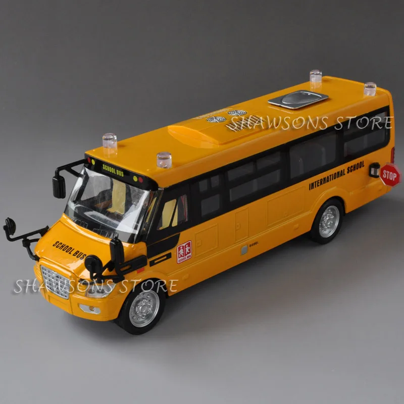 1:32 Diecast металлические игрушечные модели автомобилей желтый школьный автобус