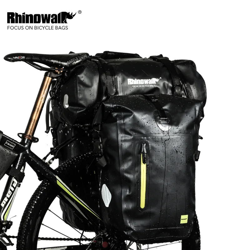 Rhinowalk велосипедная сумка, велосипедное седло, заднее сиденье, водонепроницаемая сумка для хранения, велосипедная задняя Сумка, 20 л многофункциональная сумка через плечо