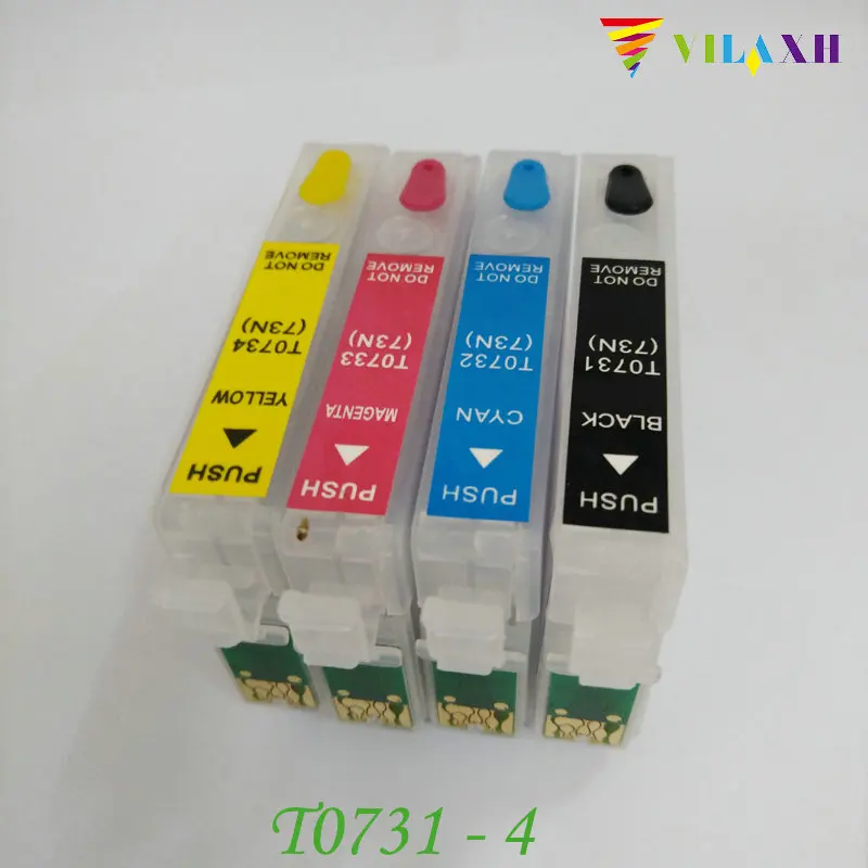 

vilaxh T0731 Refillable Ink cartridge For Epson Stylus TX210 TX410 CX4900 CX3900 TX200 CX7300 CX8300 CX3905 CX4905 CX5500 CX5600