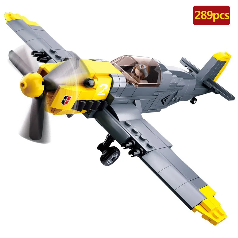 289 шт. Военная серия мировая война Германия мезсершмитт BF-109 модель бойцов